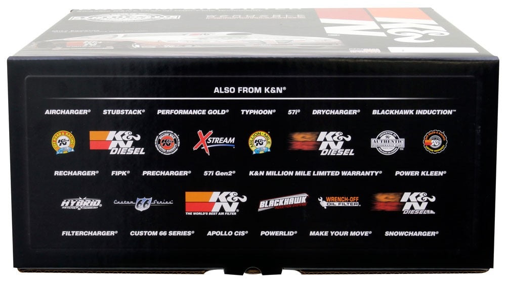 K&N Engineering K&N 14in Red Custom Air Cleaner Assembly - 5.125in ID x 14in OD x 3.75in H x 1.25in Drop Base 60-1290