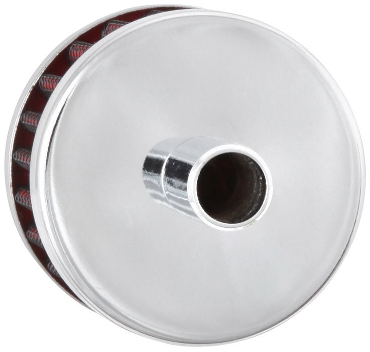 K&N Engineering K&N Steel Base Chrome Top Crankcase Vent Filter 1/2in. Vent / 2in. OD / 1-1/2in. Height 62-1015