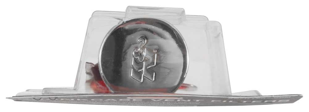 K&N Engineering K&N Rubber Base Crankcase Vent Filter - Chrome 1in Flange ID x 2in OD x 1.5in Height 62-1220