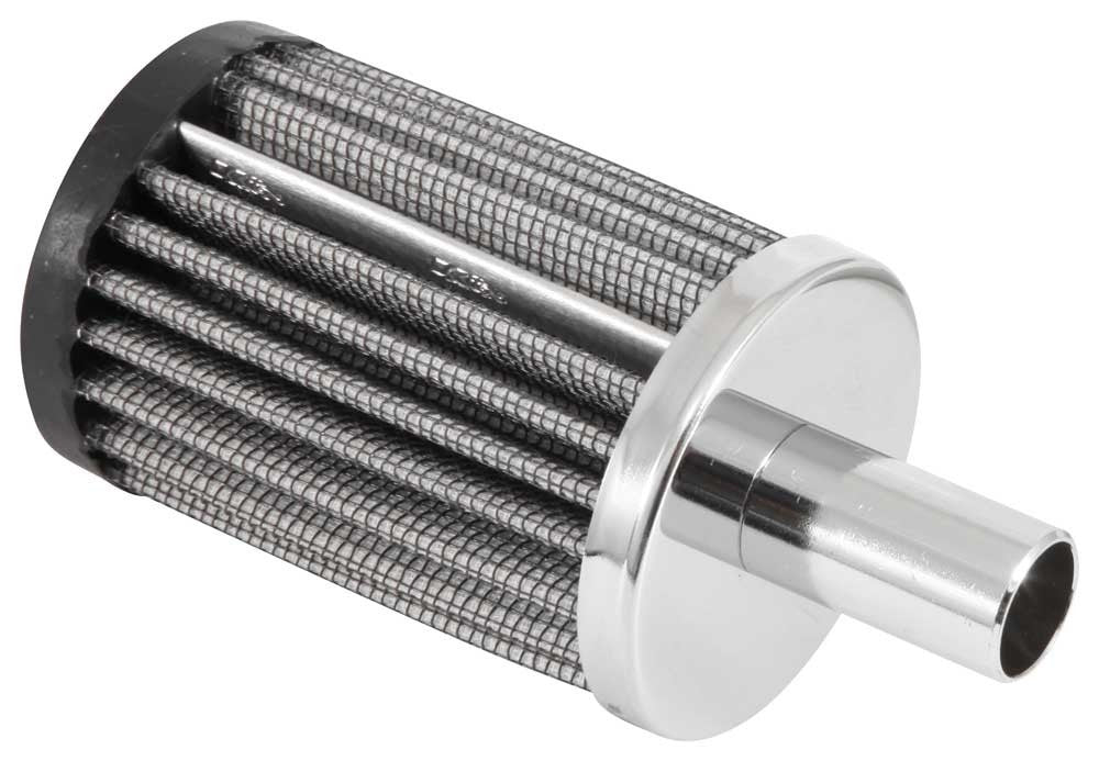 K&N Engineering K&N Steel Base Rubber Top Crankcase Vent Filter 5/8in. Vent / 2in. D / 3in. Height 62-1250