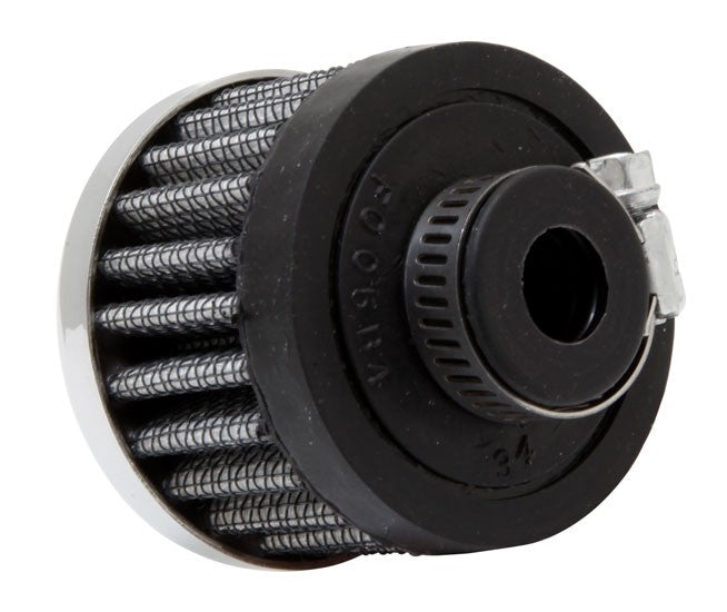K&N Engineering K&N Clamp On Rubber Base Crankcase Vent Filter 0.5in Flange ID 2in OD 1.5in Height 62-1330