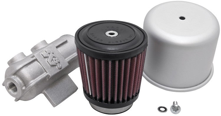 K&N Engineering K&N Tower Base Covered Crankcase Vent Filter w/ Multi-Hose Vents 2in Flange ID / 3in Base OD 62-1400