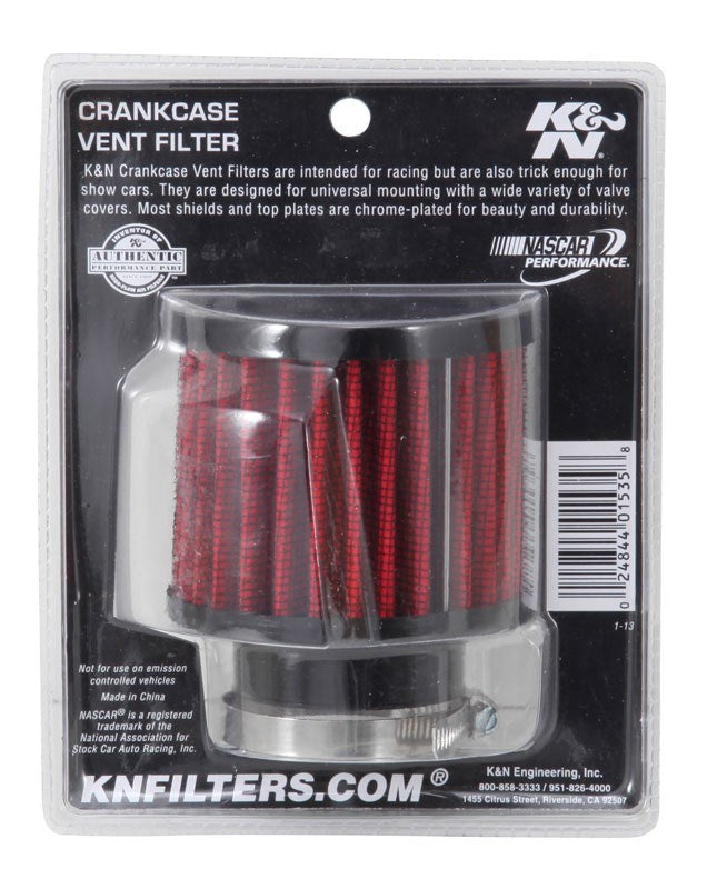 K&N Engineering K&N 1.5in Flange ID x 3in OD x 2.5in H Rubber Base Crankcase Vent Filter 62-1450