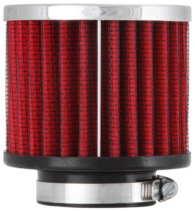 K&N Engineering K&N 1.5in Flange ID x 3in OD x 2.5in H Chrome Finish Rubber Base Crankcase Vent Filter 62-1460