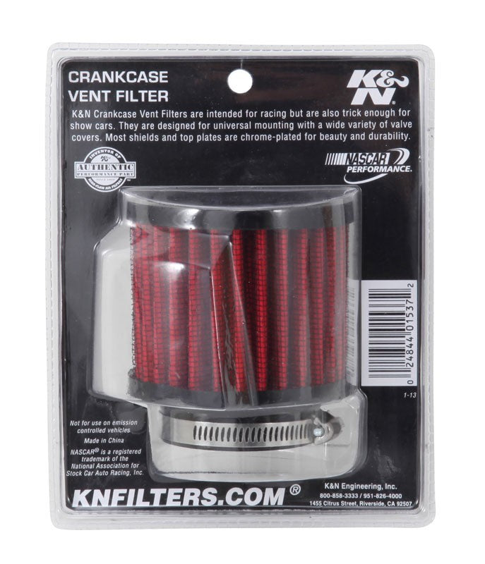 K&N Engineering K&N 1.75 inch Vent 3 inch D 2.5 inch H Air Filter - Rubber Top 62-1470