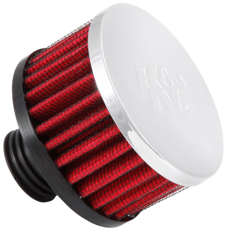 K&N Engineering K&N .5in Flange ID x 3in OD x 3.25in H Rubber Base Crankcase Vent Filter 62-1495