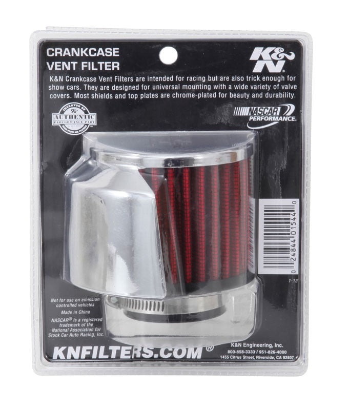 K&N Engineering K&N 1.5in Flange ID x 3in OD x 2.5in Height Clamp On Crankcase Vent Filter 62-1514