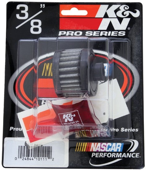 K&N Engineering K&N 0.375 inch ID 2 inch OD 1.5 inch H Round Clamp On Crankcase Vent Filter 62-1570