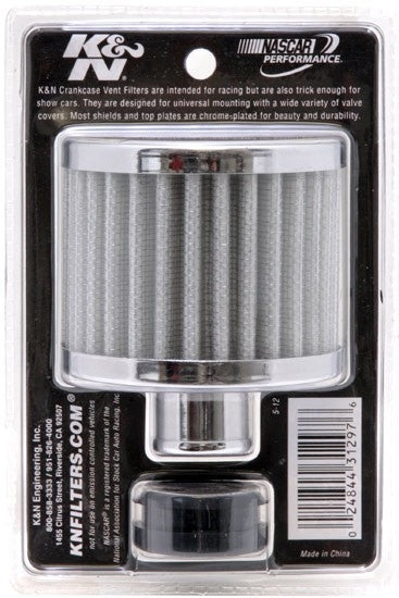 K&N Engineering K&N Breather 1in Flg W/1in-1/4in Grmt 3in od X 2-3/8in h 62-1590WT