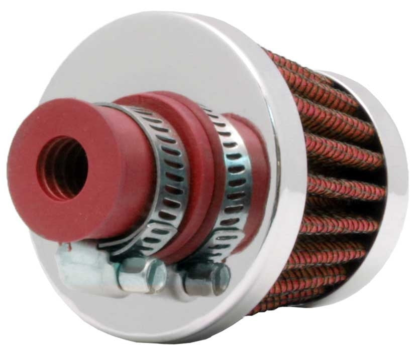K&N Engineering K&N 2in Base OD x .375in Flange ID x 1.75in H Rubber Base Crankcase Vent Filter 62-1600RD