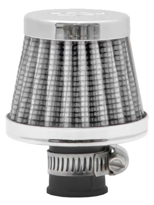 K&N Engineering K&N 2in Base OD x .375in Flange ID x 1.75in H Rubber Base Crankcase Vent Filter - White 62-1600WT