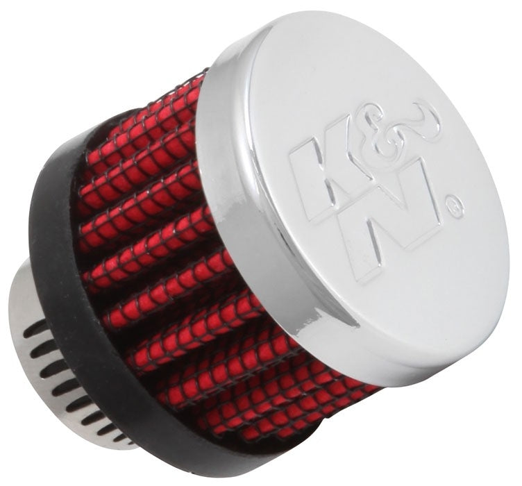 K&N Engineering K&N Rubber Base Crankcase Vent Filter - 0.55in Flange ID 1.375in OD 1.125in Height 62-2480