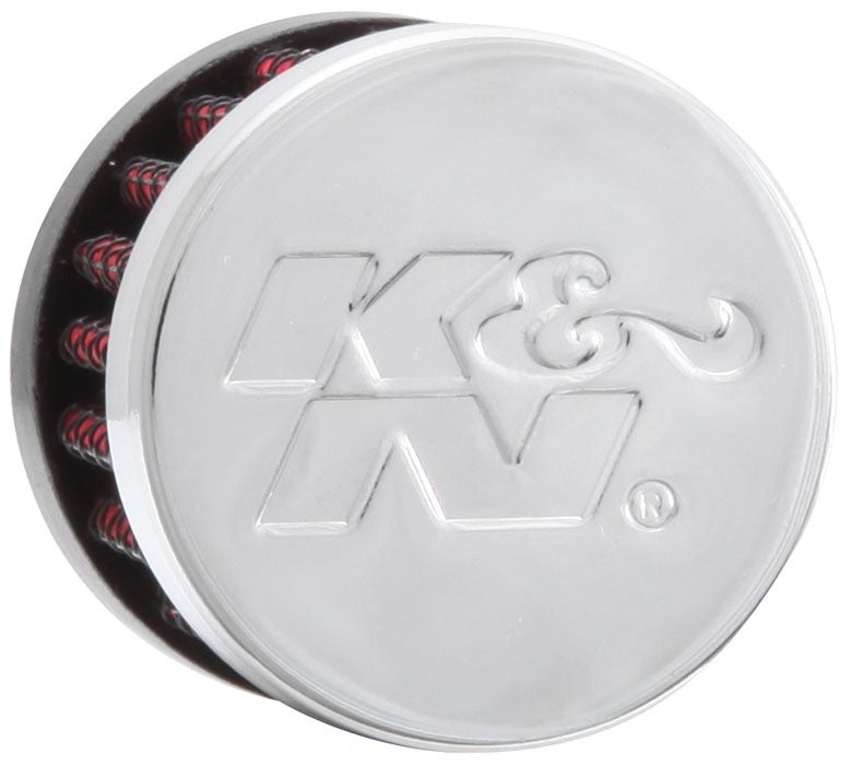 K&N Engineering K&N Rubber Base Crankcase Vent Filter - 0.55in Flange ID 1.375in OD 1.125in Height 62-2480
