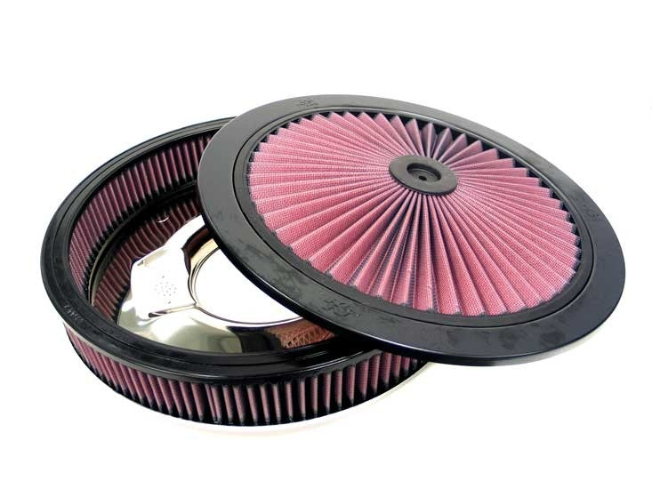 K&N Engineering K&N X-Stream Round Custom Top Assembly Filter - Red 12in ID 5.125in Inlet Dia 2.313in Height 66-3000