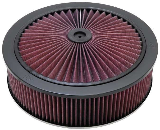K&N Engineering K&N X-Stream Top Filter Black 14 inch OD 5.125 inch Neck Flange 5.875 inch H 66-3020