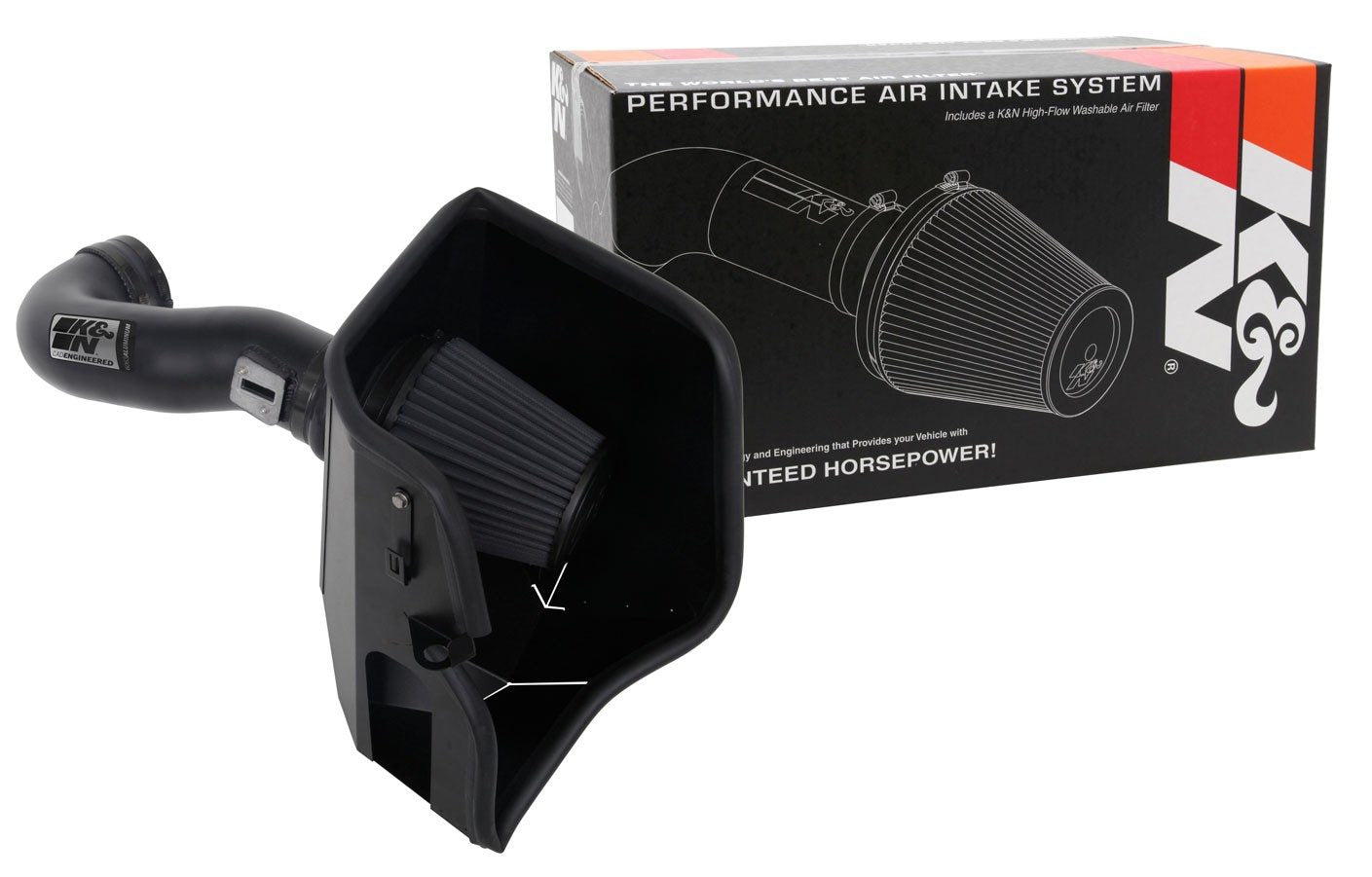 K&N Engineering K&N 2019 Chevrolet Silverado 1500 5.3L V8 Black Performance Intake Kit 71-3110
