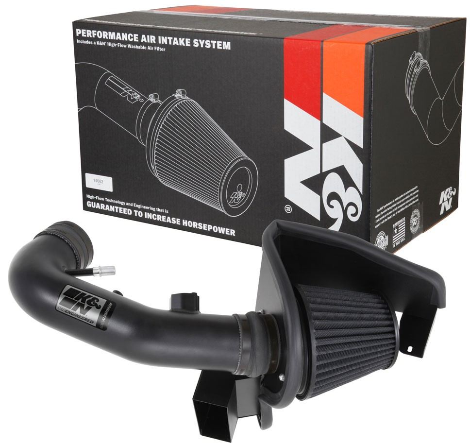 K&N Engineering K&N 11-14 Ford Mustang GT 5.0L V8 Black Performance Intake Kit 71-3527