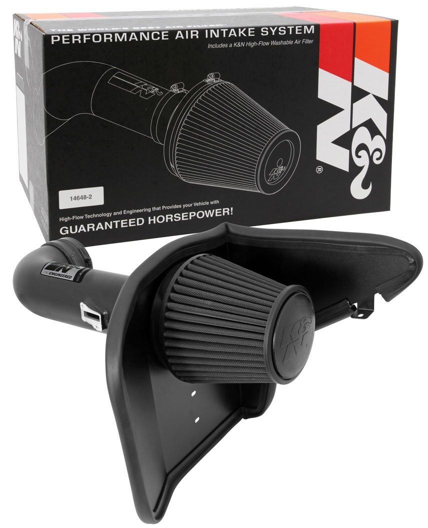 K&N Engineering K&N 10-13 Chevy Camaro 6.2L V8 Black Performance Intake Kit 71-4519