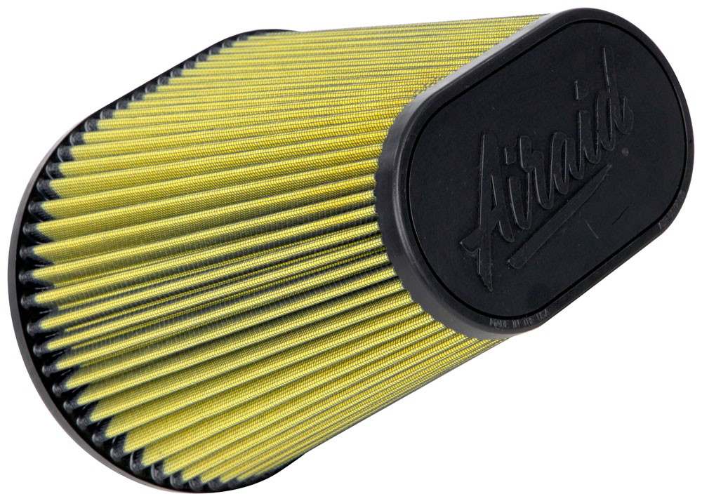 Airaid Universal Air Filter - Cone 6in FLG x 10-3/4x7-3/4in B x 7x4in T x 9in H - Synthaflow 724-476