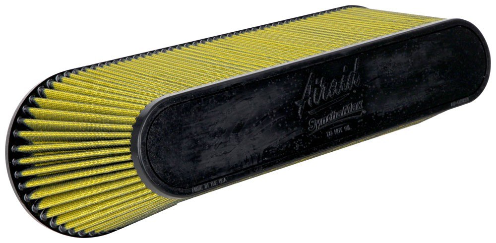 Airaid Universal Air Filter - 8-5/8in FLG x 17-9/16x5-9/16in B x 15-1/16x3-1/16in T x 6in H 725-475