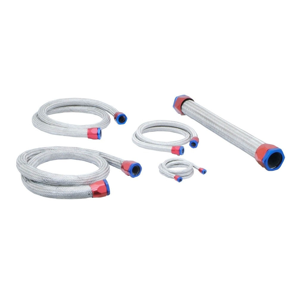 Spectre Magna-Pak SS Radiator Flex Hose Kit 19in. - Red/Blue 7710
