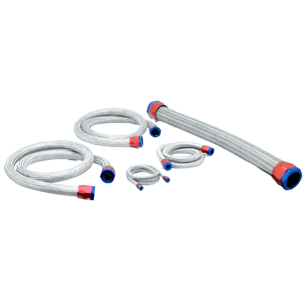 Spectre Magna-Pak SS Radiator Flex Hose Kit 25in. - Red/Blue 7720