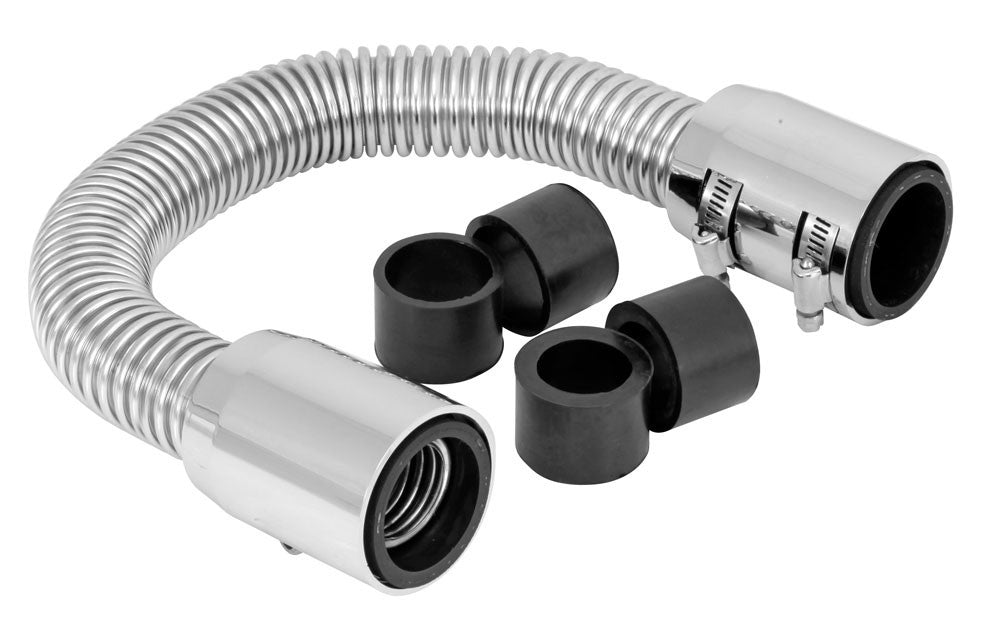 Spectre Magna Kool SS Radiator Hose Kit w/Chrome End Covers - 20in. 7759