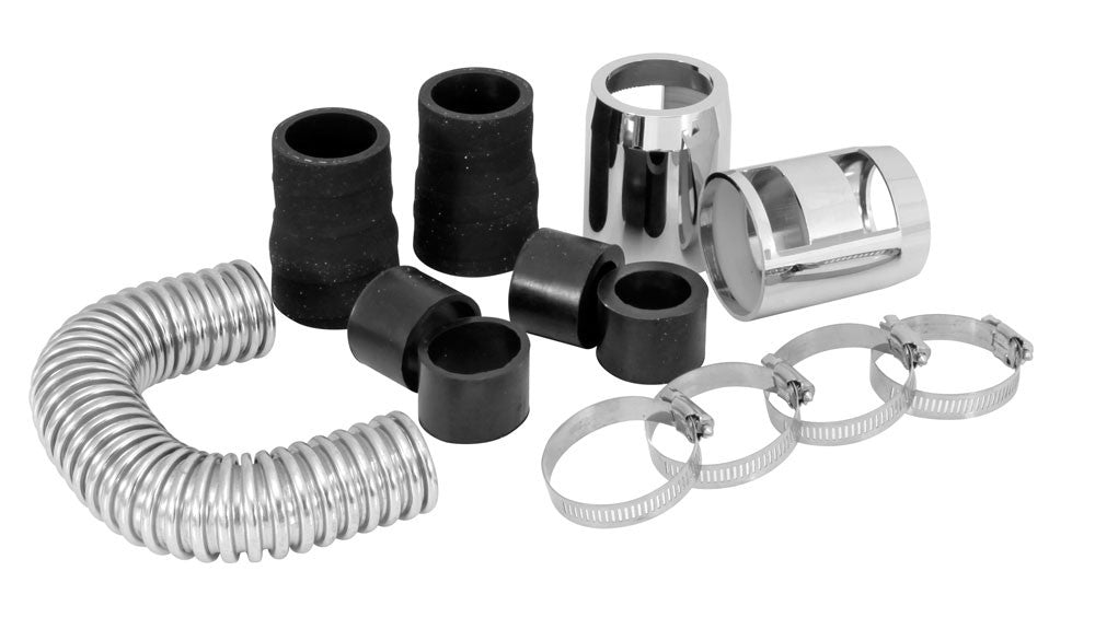 Spectre Magna Kool SS Radiator Hose Kit w/Chrome End Covers - 12in. 7779