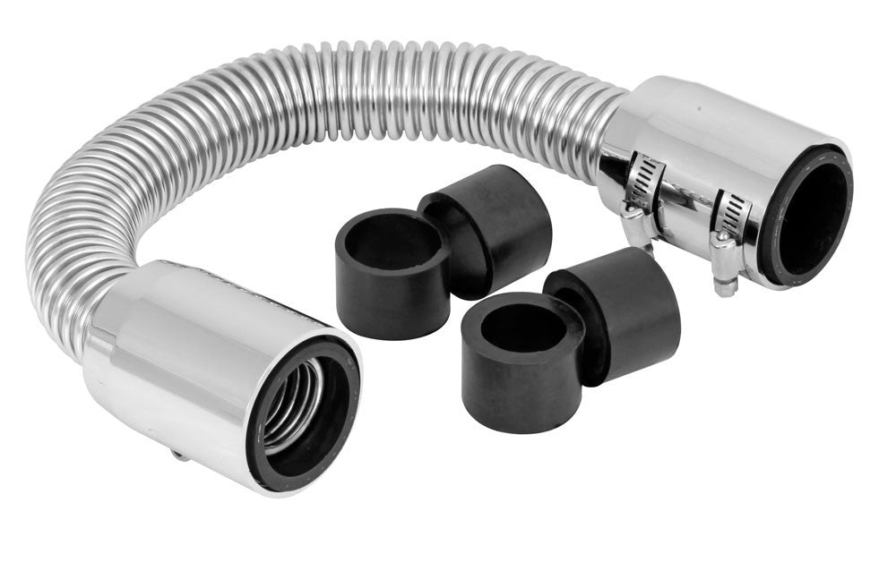Spectre Magna Kool SS Radiator Hose Kit w/Chrome End Covers - 12in. 7779