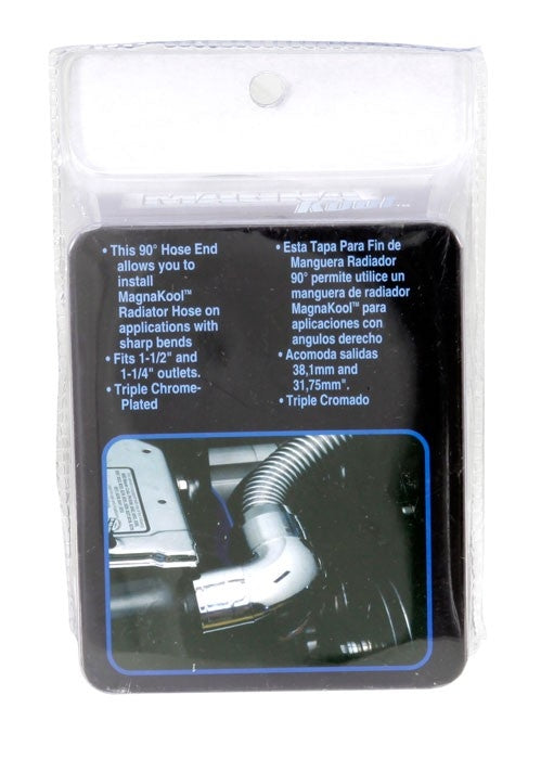 Spectre Magna Kool Radiator Hose End Kit w/Cover / 90 Degree - Chrome 7898