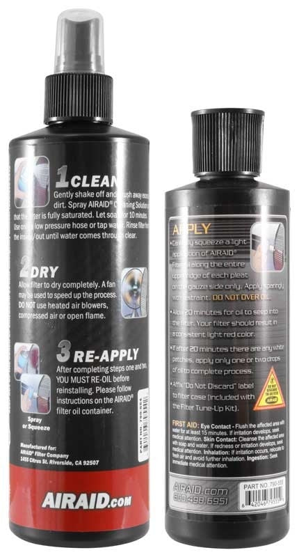 Airaid Renew Kit - 12oz Cleaner / 8oz Squeeze Oil 790-550