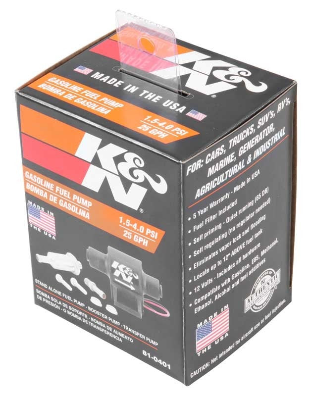 K&N Engineering K&N Performance Electric Fuel Pump 1.5-4 PSI 81-0401