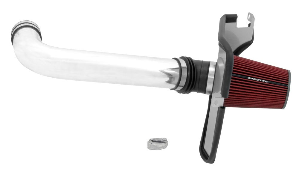Spectre 67-69 Camaro LS Blade MAFS Driver Side Air Intake Kit - Polished w/Red Filter 900234