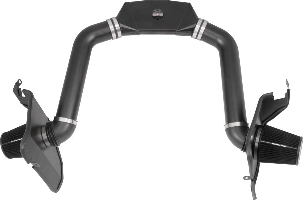Spectre 67-69 Camaro Dual Intake Kit - Tex. Black w/Black Filter 900270K
