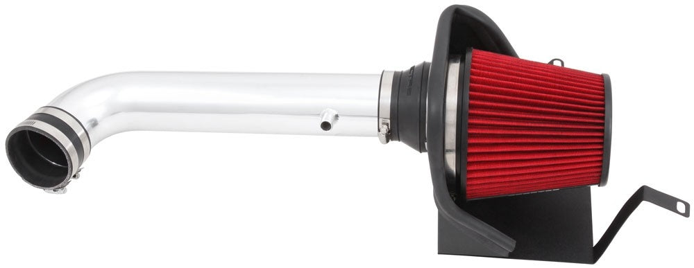 Spectre 12-16 Jeep Wrangler V6-3.6L F/I Air Intake Kit - Polished w/Red Filter 9007