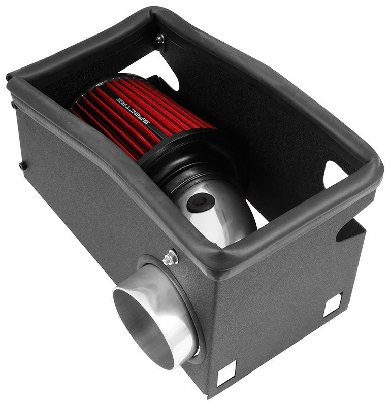 Spectre 11-14 Ford Taurus SHO 3.5L V6 F/I Air Intake Kit - Polished w/Red Filter 9022