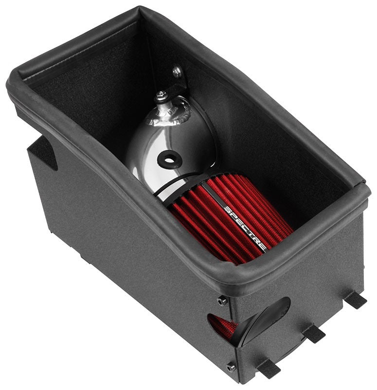 Spectre 11-14 Ford Taurus SHO 3.5L V6 F/I Air Intake Kit - Polished w/Red Filter 9022