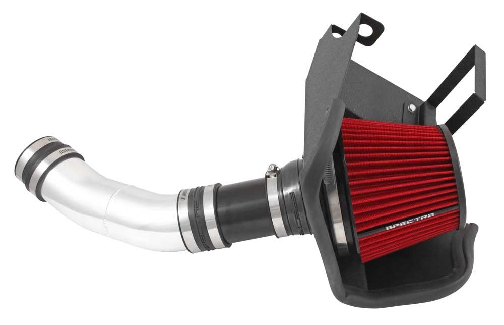 Spectre 14-15 Jeep Grand Cherokee V6-3.0L DSL Air Intake Kit - Polished w/Red Filter 9024