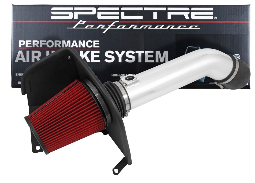 Spectre 14-15 GM 2500HD/3500HD 6.0L Air Intake Kit - Polished w/Red Filter 9040