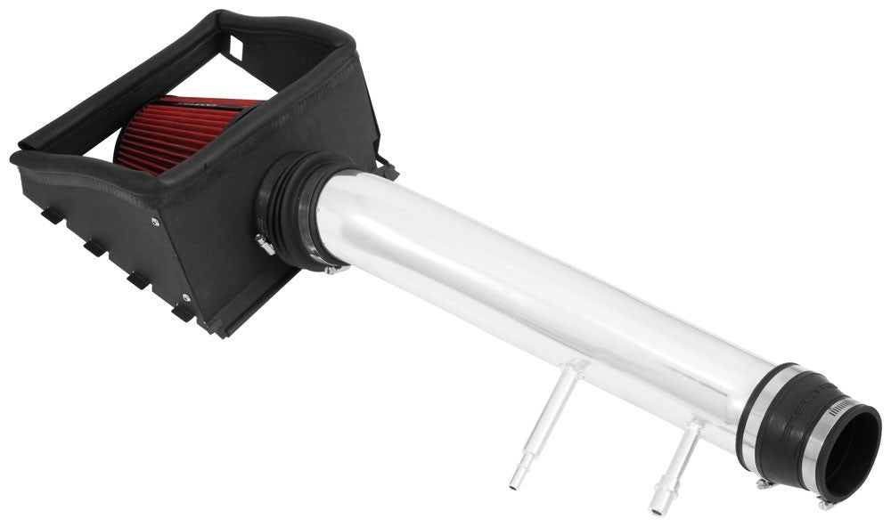 Spectre 15-17 Ford F150 V6-3.5L F/I Air Intake Kit - Polished w/Red Filter 9048