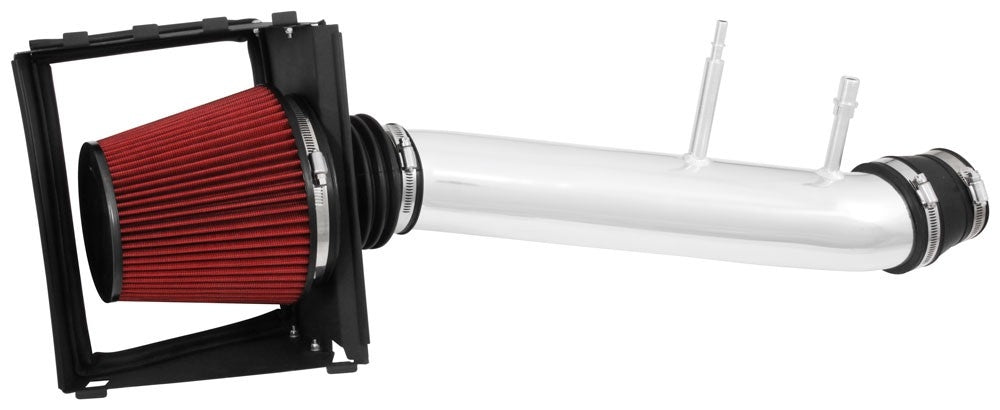 Spectre 15-17 Ford F150 V6-3.5L F/I Air Intake Kit - Polished w/Red Filter 9048