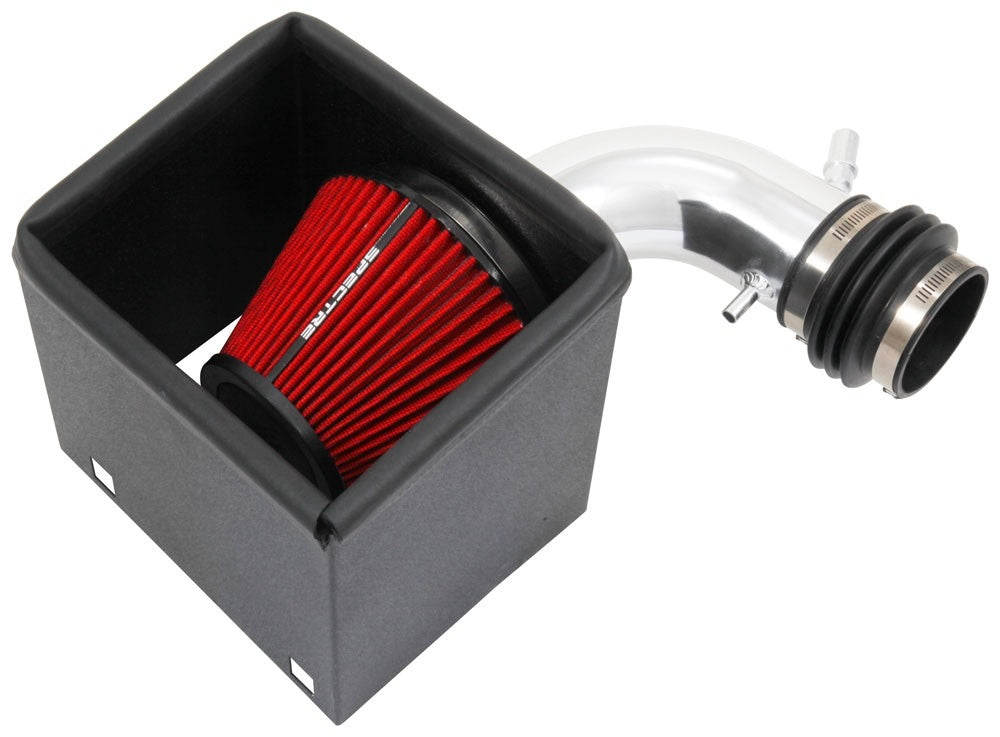 Spectre 15-18 Ford Edge V6-3.5L F/I Air Intake Kit - Polished w/Red Filter 9070