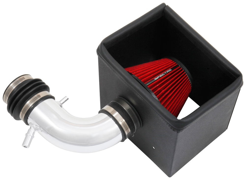 Spectre 15-18 Ford Edge V6-3.5L F/I Air Intake Kit - Polished w/Red Filter 9070