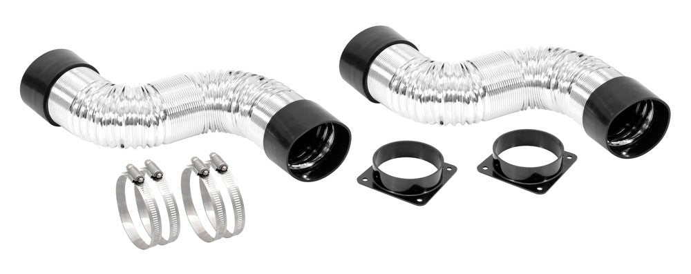 Spectre Air Duct Hose Kit 4in. OD - Chrome 97589