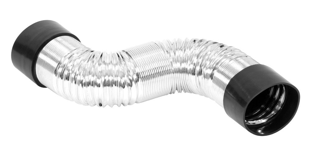 Spectre Air Duct Hose 4in. OD (41in. Ducting / 2 Threaded PVC Couplers) - Chrome 9758