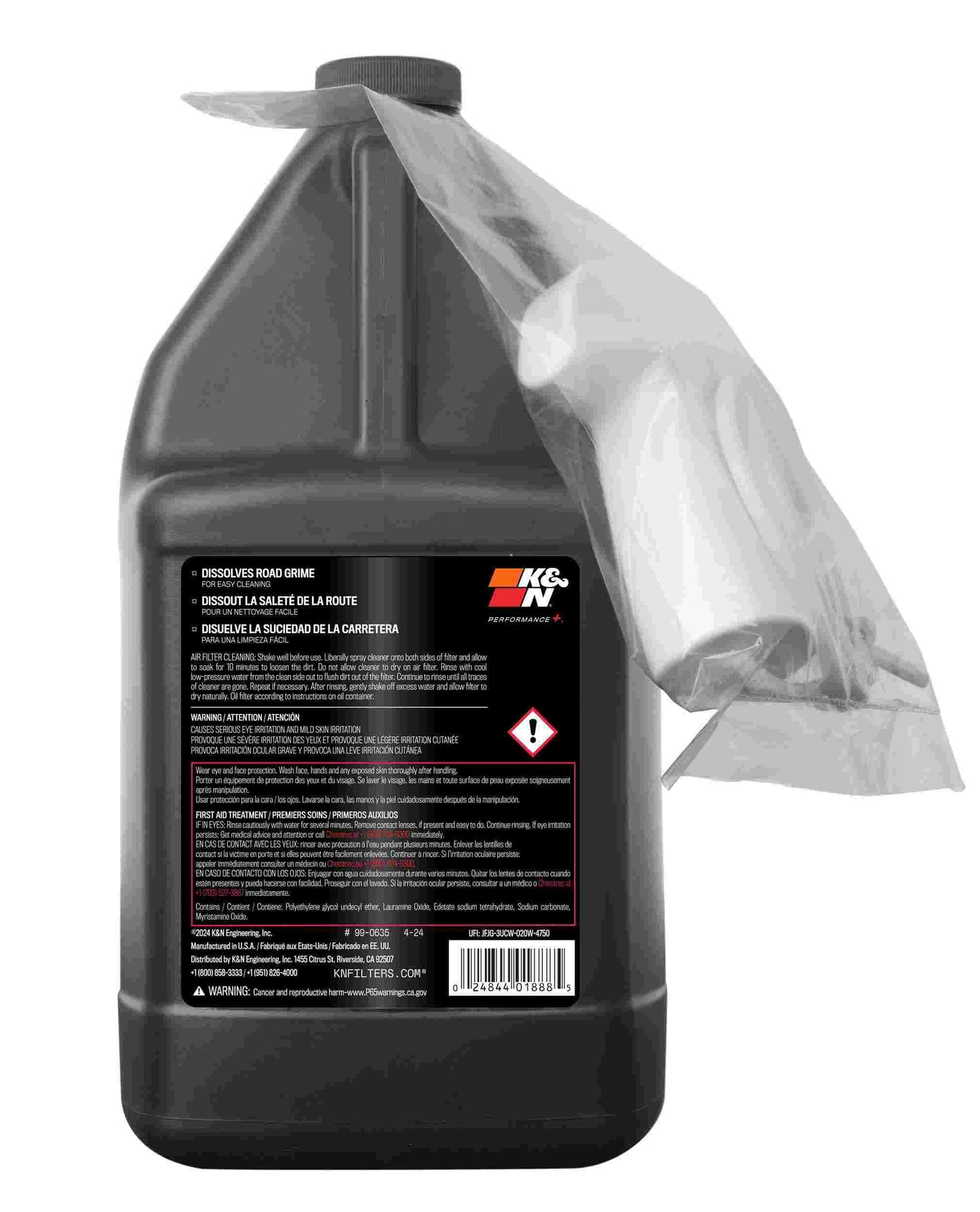 K&N Engineering K&N Power Kleen Air Filter Cleaner (1 gallon) 99-0635