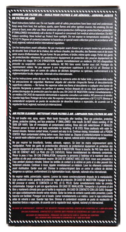 K&N Engineering K&N Aerosol Oil Recharger Service Kit 99-5000