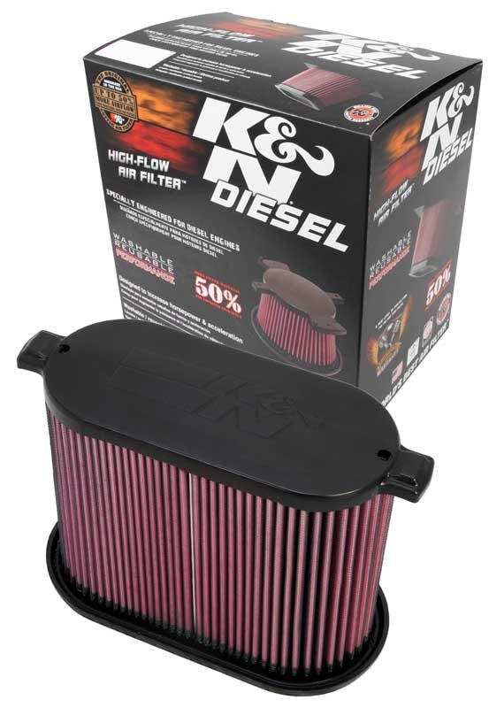 K&N Engineering K&N 08-10 Ford F250 Super Duty 6.4L Drop In Air Filter E-0785