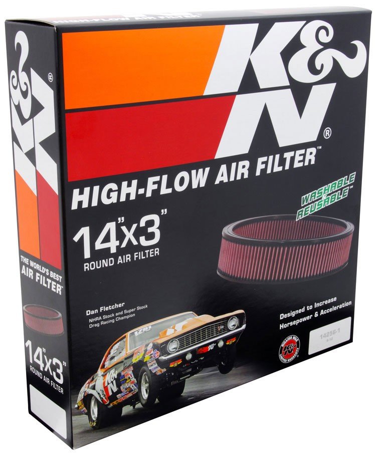 K&N Engineering K&N Replacement Air Filter GM CARS & TRUCKS, V8, 1966-84 E-1650