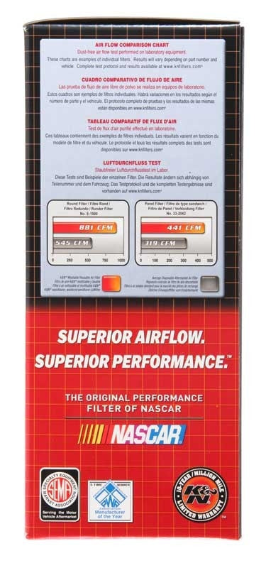 K&N Engineering K&N 02-08 Honda VTX1800 Replacement Air Filter HA-1802
